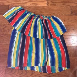 Off The Shoulder Tropical Look!